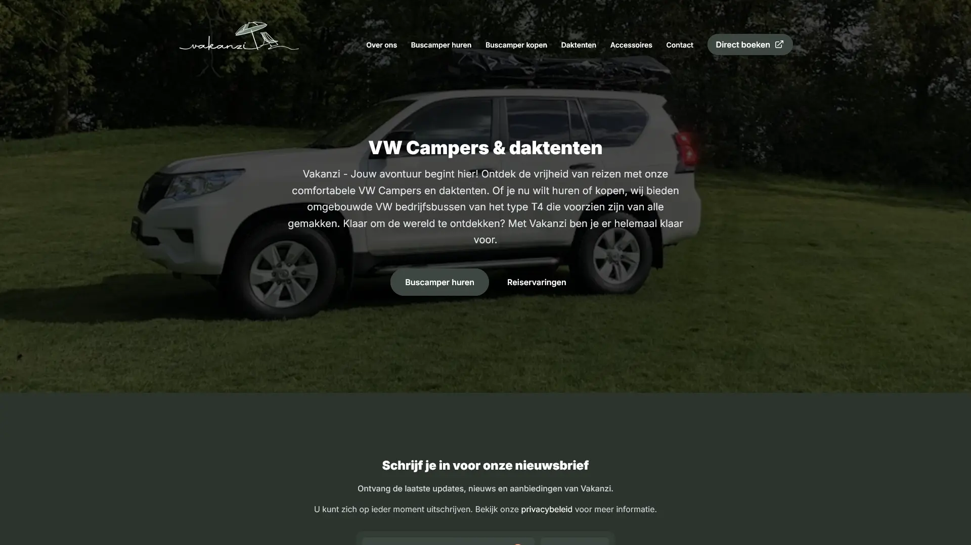 Website van Vakanzi